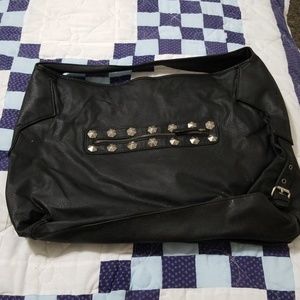 Black poppy purse